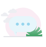 Text typing speech bubble