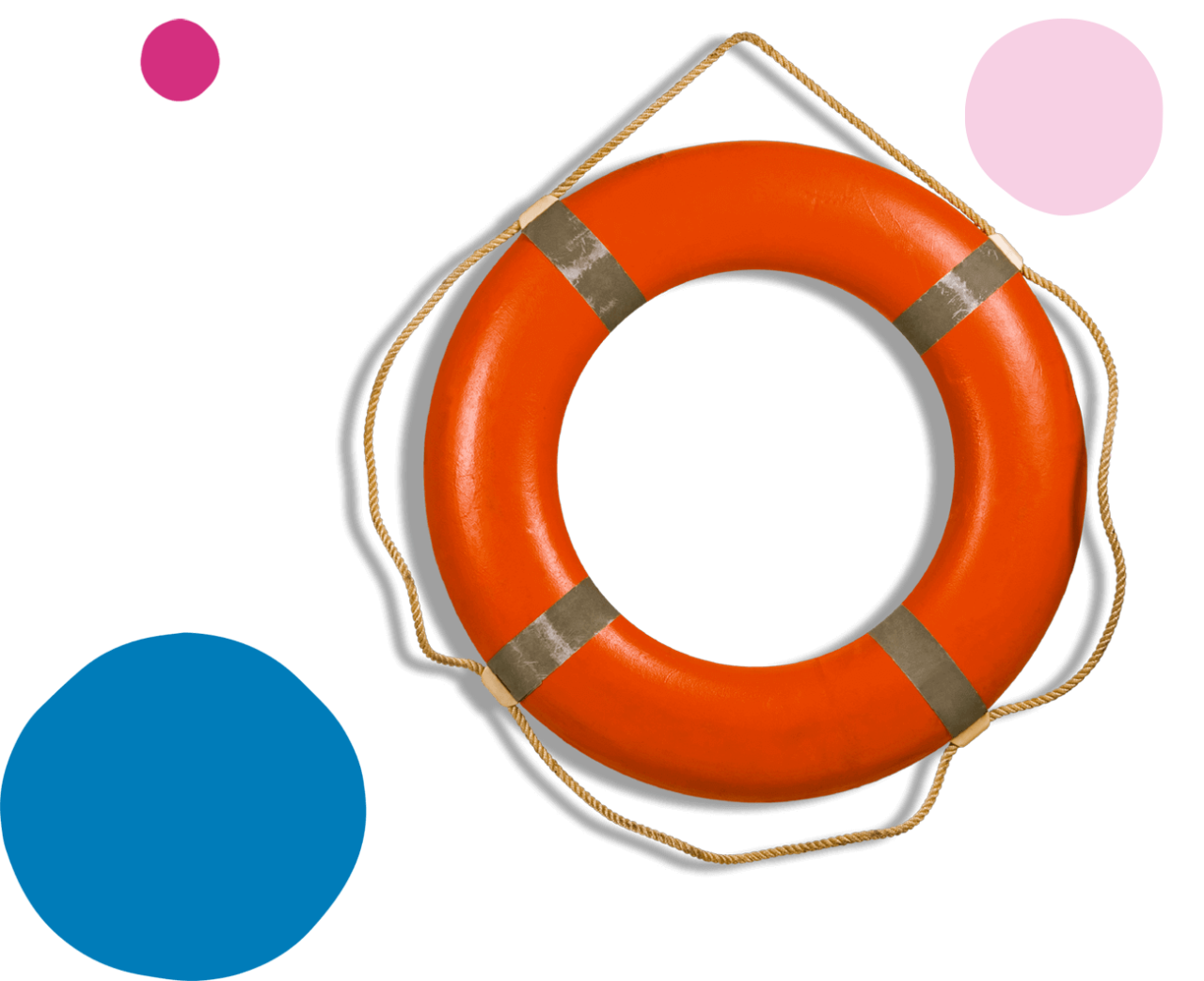Orange life buoy